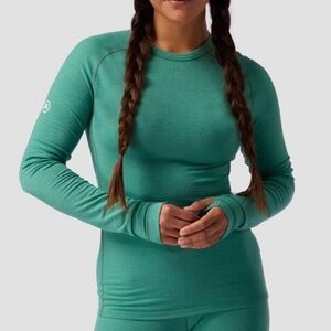 Cedars RWS Merino Lt-Wt Baselayer Crew Top - Women's back country small